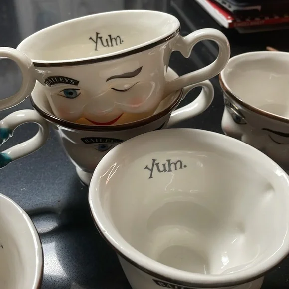 Vintage 1996 Coffee cups and Sugar and Creamer set.